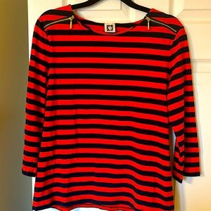 Anne Klein striped top